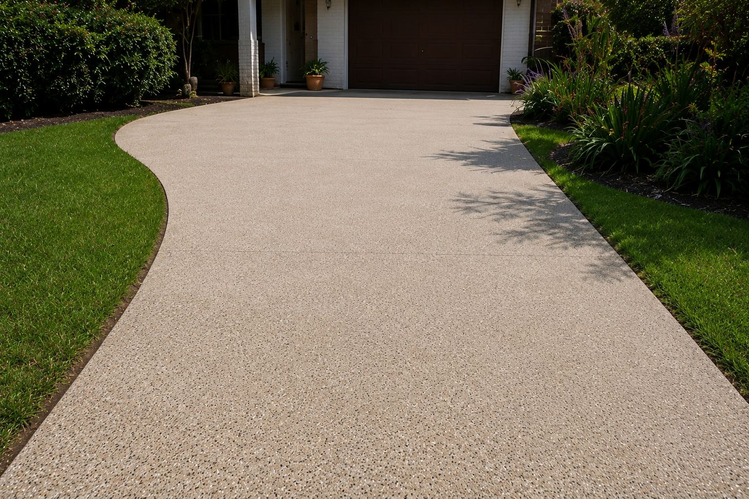 After driveway cleaning