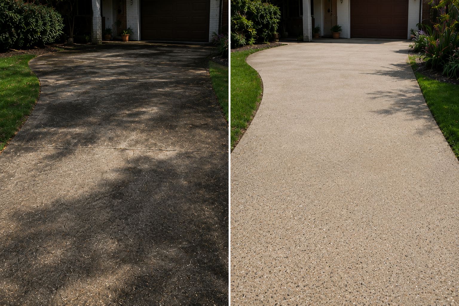 Driveway Cleaning Gold Coast Before After