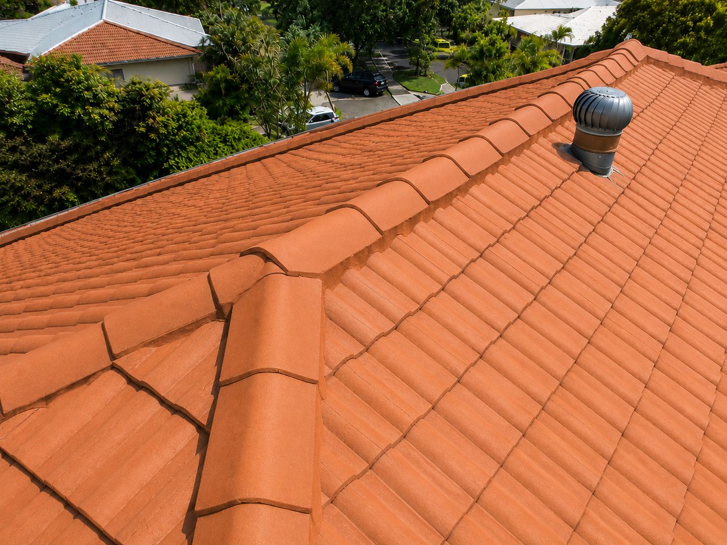 After roof treatment
